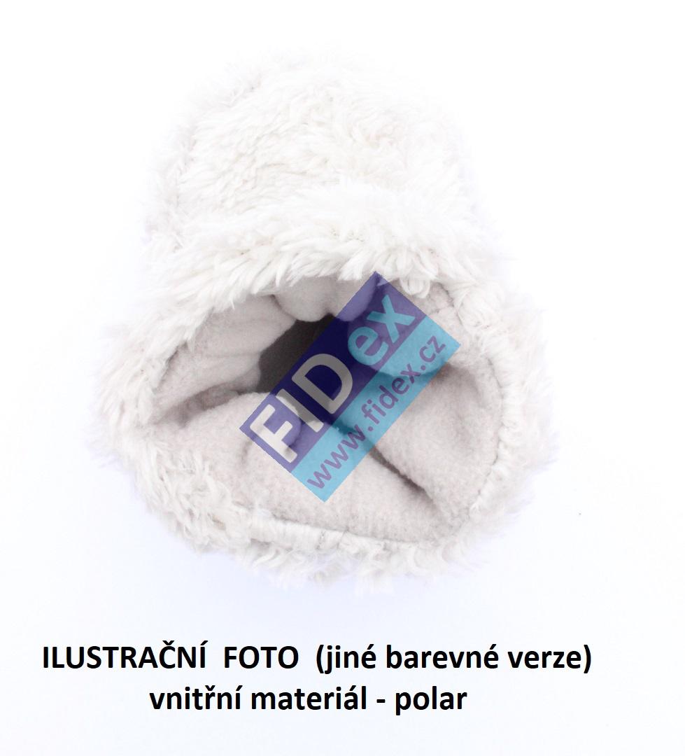 chlupáčky - capáčky pro nejmenší děti 0-6m hnědé