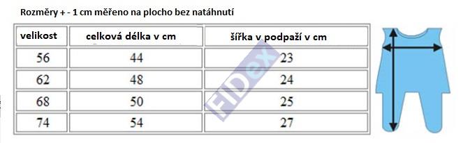 dupačky růžové klasické rozpínané vel. 74