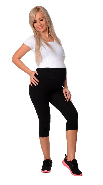 3/4 těhotenské bavlněné legíny černé vel. M-3XL