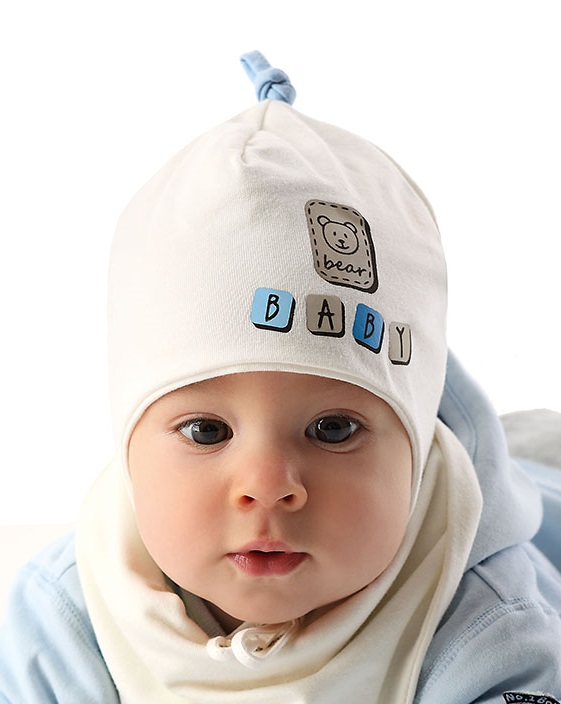 dětská jarní bavlněná čepice BABY vel.  40