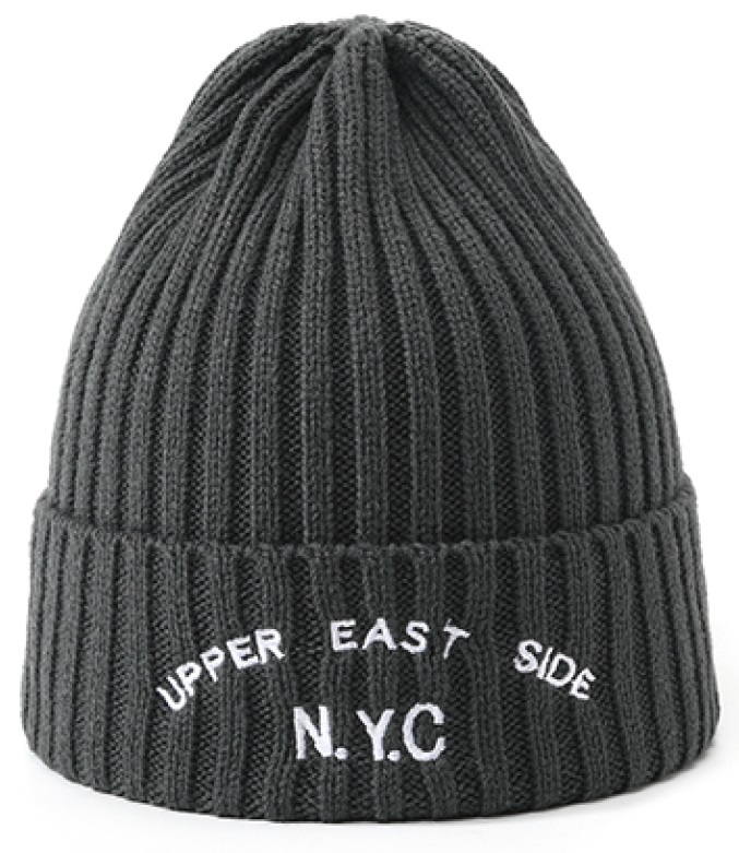 dětská zimní čepice "New York city" vel. 54-58 šedá