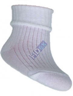 kojenecké ponožky pro nejmenší - bílé