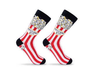 crazy ponožky s veselým motivem - american popcorn vel. 27-38