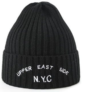 dětská zimní čepice "New York city" vel. 54-58 černá